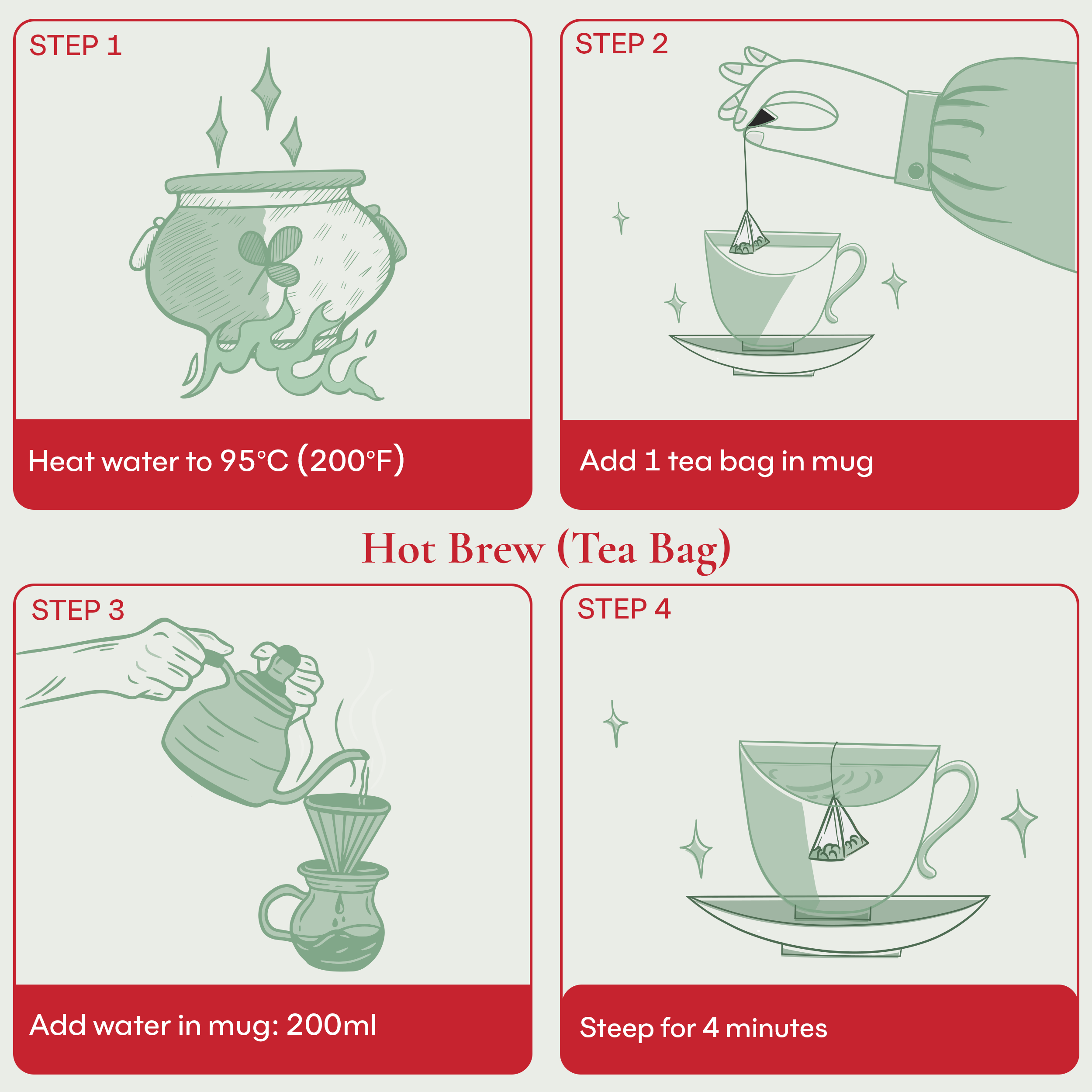 Singing Oriole Tea Bag