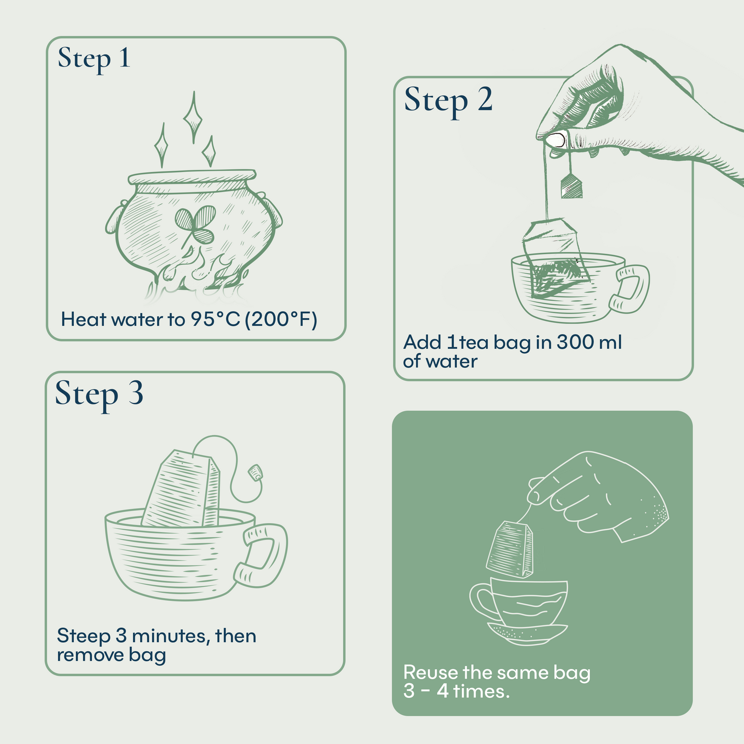 Singing Oriole Tea Bag